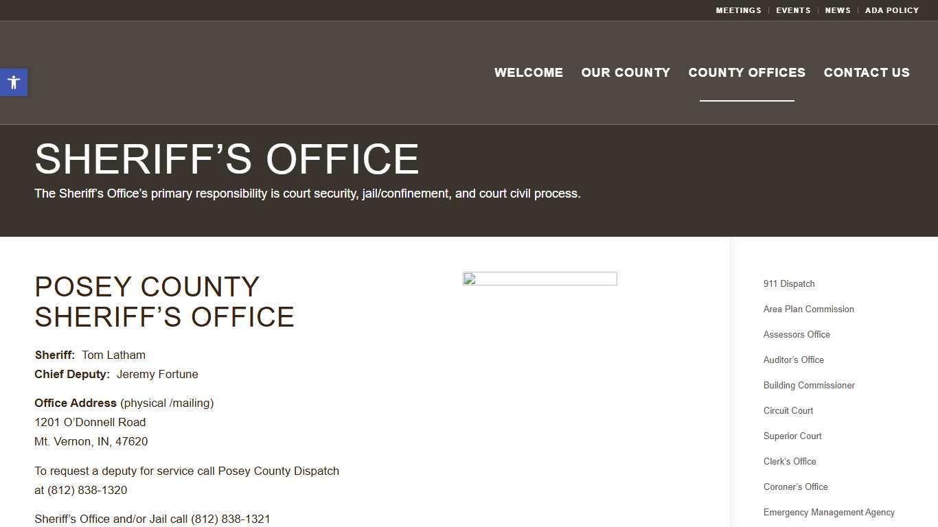 Sheriff's Office - Posey County Government